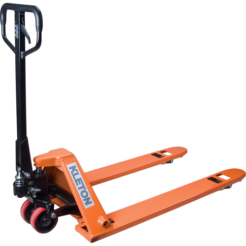 Transpalette hydraulique &agrave; profil bas, 48" lo x 27" la, Capacit&eacute; de 3300 lb GTA Hardware Inc