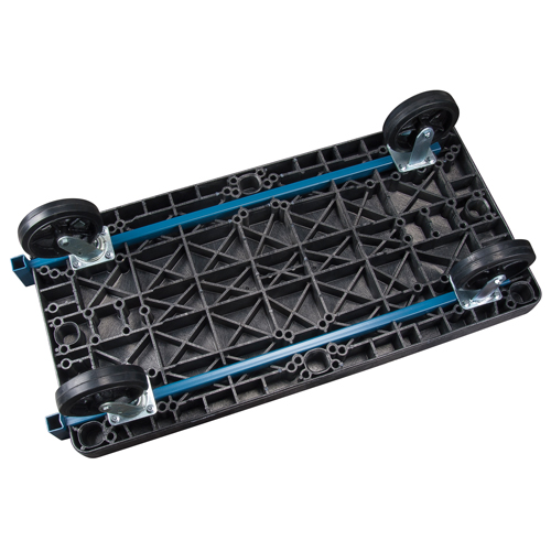 Chariots &agrave; plateforme en plastique, 60" lo x 30" la, 2000 lb cap, Roues Caoutchouc moul&eacute; GTA Hardware Inc