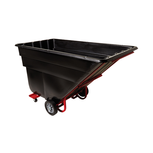 Chariot basculeur en acier, Poly&eacute;thyl&egrave;ne, 1-1/2 vg³, Capacit&eacute; de charge de 1200 lb GTA Hardware Inc