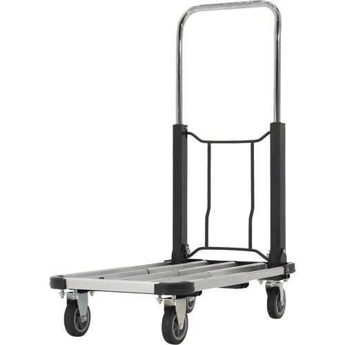 Fold-Up Platform Truck, Stainless Steel, 300 lbs., 28" L x 16" W, 33-1/2" High GTA Hardware Inc