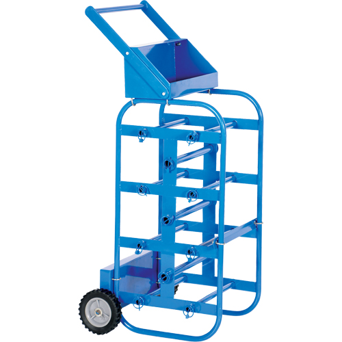 Portable Wire Reel Caddy, Steel, 11 Rod, 19-1/2" W x 43-1/4" H x 17-1/2" D, 150 lbs. Capacity GTA Hardware Inc