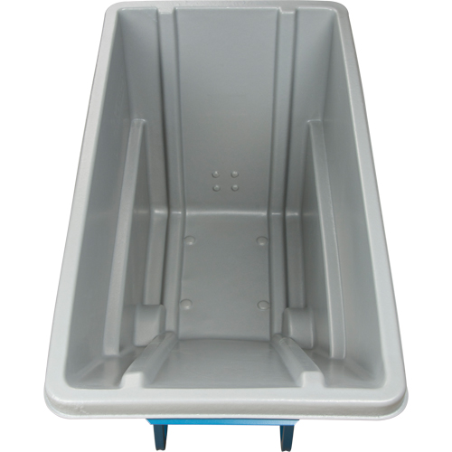 Chariot basculeur en acier, Poly&eacute;thyl&egrave;ne, 0,625 vg³, Capacit&eacute; de charge de 850 lb GTA Hardware Inc