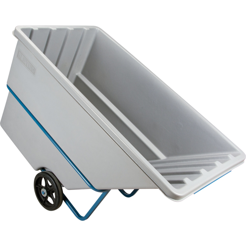 Chariot basculeur en acier, Poly&eacute;thyl&egrave;ne, 1,1 vg³, Capacit&eacute; de charge de 2000 lb GTA Hardware Inc