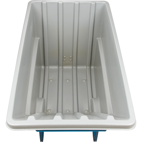 Chariot basculeur en acier, Poly&eacute;thyl&egrave;ne, 1,1 vg³, Capacit&eacute; de charge de 2000 lb GTA Hardware Inc