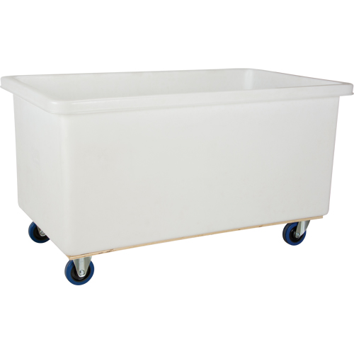 Straight Wall Box Truck, White Polyethylene, 51" L x 33" W x 39" H, 25 cu. Ft. Volume, 600 lbs. Capacity GTA Hardware Inc