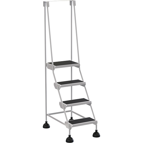 Stop-Step Ladders, 4 Steps, 16" Step Width, 38-3/16" Platform Height, Steel GTA Hardware Inc