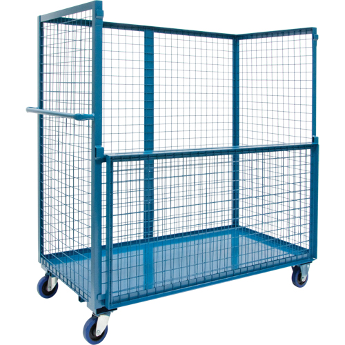 Chariot grillag&eacute; pour transport , Acier, 24" x 55" x 36", Capacit&eacute; 2400 lb GTA Hardware Inc