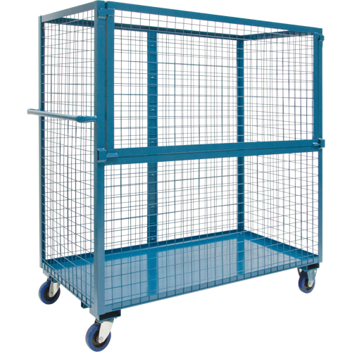Chariot grillag&eacute; pour transport , Acier, 24" x 55" x 36", Capacit&eacute; 2400 lb GTA Hardware Inc