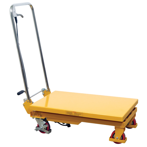 Hydraulic Scissor Lift Table, 17.75" L x 27.5" W/27-1/2" L x 17-3/4" W, Steel, 330 lbs. Capacity GTA Hardware Inc