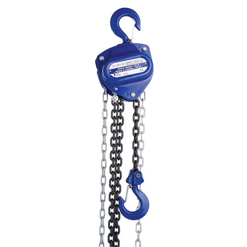 Chain Hoist, 20' Lift, 6000 lbs. (3 tons) Capacity, Load Chain Grade 80 Chain GTA Hardware Inc
