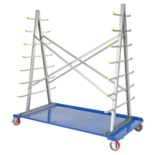 Chariot &agrave; cadre en A pour barres et tuyaux, Acier, 36-3/4" la x 73-3/4" p x 72-1/2" h, Capacit&eacute; de 2000 lb GTA Hardware Inc