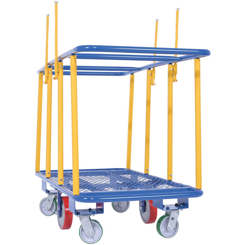 Chariot horizontal pour panneaux, 63-7/16" x 28-1/2" x 40-15/16", Capacit&eacute; 2000 lb GTA Hardware Inc