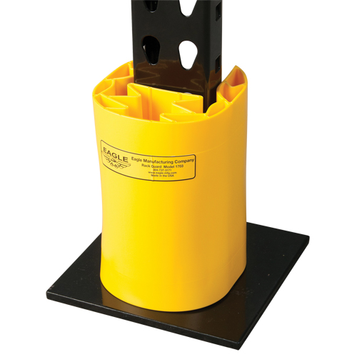 Butoir en poly pour rayonnage, 5" la x 6" lo x 8" h, Jaune GTA Hardware Inc