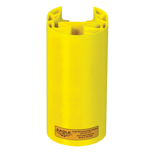 Polyethylene Rack Guard, 5" W x 6" L x 8" H, Yellow GTA Hardware Inc