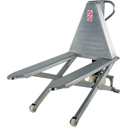 Pallet Lift Table, 45" L x 26-3/4" W, Stainless Steel, 2000 lbs. Capacity GTA Hardware Inc