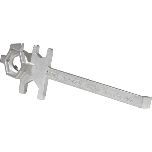 Drum Wrench, 3/4"/2" Opening, 9-1/2" Handle, Stainless Steel GTA Hardware Inc