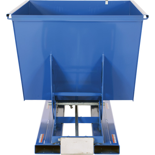 Conteneur autobasculeur, Acier, 1-1/2 vg³, Bleu GTA Hardware Inc