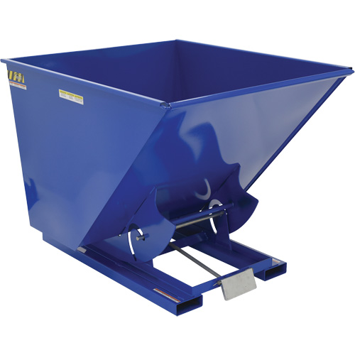Conteneur autobasculeur, Acier, 2 vg³, Bleu GTA Hardware Inc