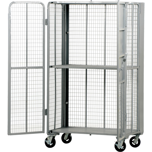 Chariot de s&eacute;curit&eacute; escamotable de s&eacute;rie FST, 1 niveaux, 27" lo x 45" la x 77" h, Cap. 2000 lb GTA Hardware Inc