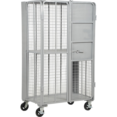 Chariot de s&eacute;curit&eacute; escamotable de s&eacute;rie FST, 1 niveaux, 27" lo x 45" la x 77" h, Cap. 2000 lb GTA Hardware Inc