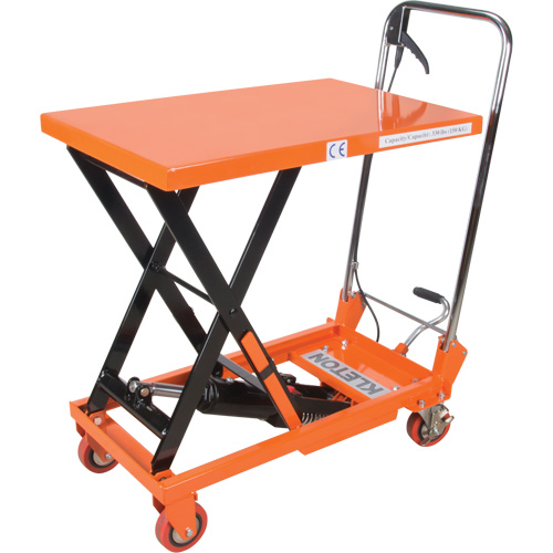 Hydraulic Scissor Lift Table, 27-1/2" L x 17-3/4" W, Steel, 330 lbs. Capacity GTA Hardware Inc