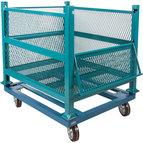 Socle roulant pour contenant ouvert en maille, 40,5" la x 34-1/2" p x 10" h, Capacit&eacute; de 3000 lb GTA Hardware Inc