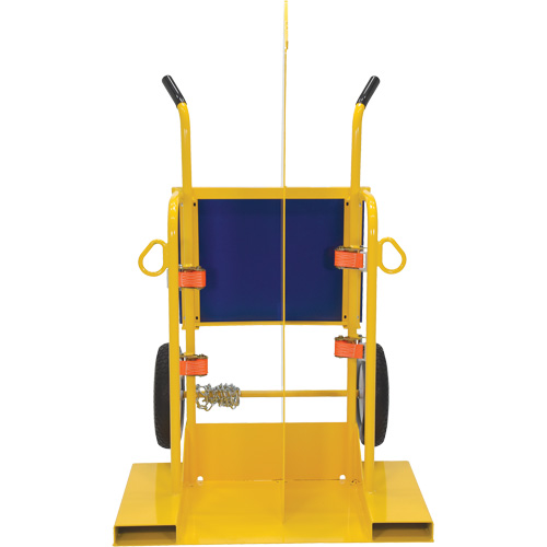 Chariot pour chalumeau et bouteille &agrave; gaz, Roues Rempli de mousse, Base de 24" la x 19-1/2" lo, 500 lb GTA Hardware Inc