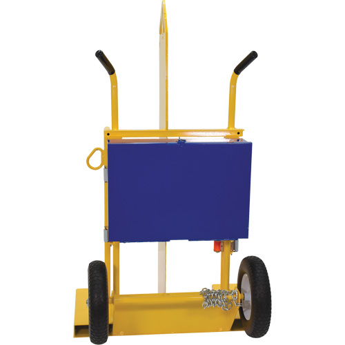 Chariot pour chalumeau et bouteille &agrave; gaz, Roues Rempli de mousse, Base de 24" la x 19-1/2" lo, 500 lb GTA Hardware Inc