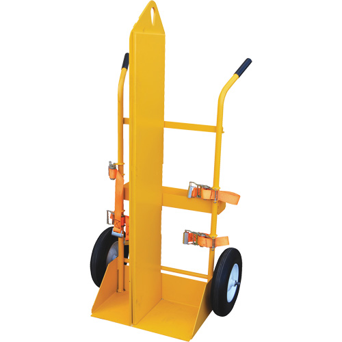 Chariot pour chalumeau et bouteille &agrave; gaz, Roues Rempli de mousse, Base de 23-1/8" la x 22-13/16" lo, 500 lb GTA Hardware Inc