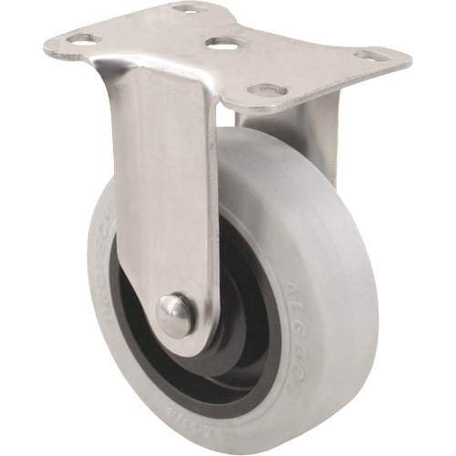 2309 Caster, Rigid, 5" (127 mm), Envirothane Grey, 350 lbs. (158.8 kg.) GTA Hardware Inc