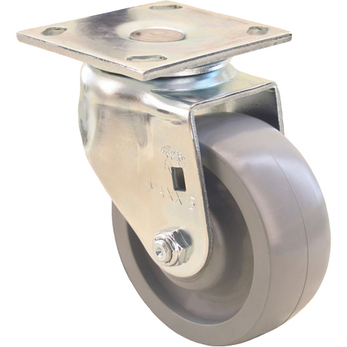 Max9 Caster, Swivel, 5" (127 mm), Envirothane Grey-WOW, 1000 lbs. (453.6 kg.) GTA Hardware Inc