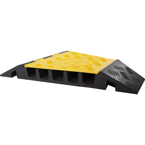 Protecteur de c&acirc;ble tourne-&agrave;-droite robuste Powerhouse, 5 canaux, 12" lo x 19,75" la x 2,25" h GTA Hardware Inc