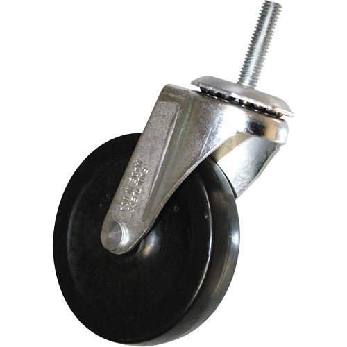 Roulette pivotante &agrave; tige filet&eacute;e pour chariot &agrave; bascule GTA Hardware Inc