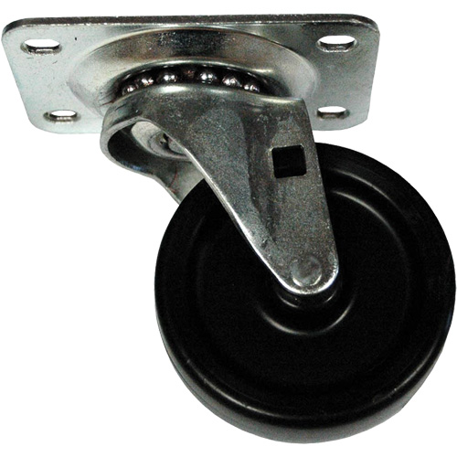 Roulette &agrave; plaque pivotante pour bacs mobiles pour ingr&eacute;dients GTA Hardware Inc