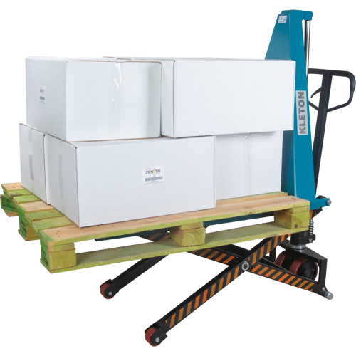 L&egrave;ve-palette manuel &agrave; ciseaux, 45-1/4" lo x 27" la, Acier, Capacit&eacute; de 3300 lb GTA Hardware Inc