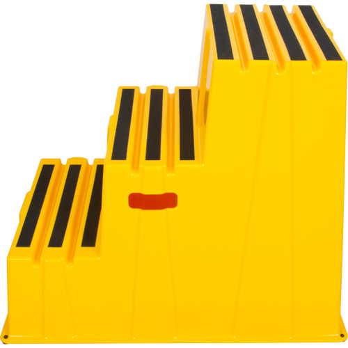Industrial Step Stool, 3 Steps, 34-13/16" x 22-7/16" x 28-1/2" High GTA Hardware Inc