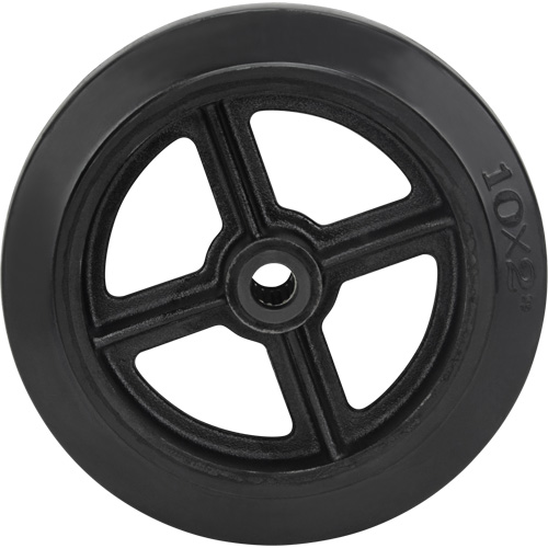 Roue en caoutchouc moul&eacute;, 10" (254 mm) dia. x 2" (50,8 mm) la, Capacit&eacute; de 948 lb (430 kg) GTA Hardware Inc
