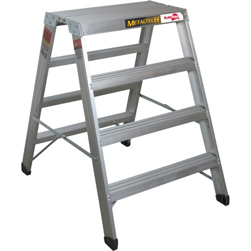 Poste de travail chevalet de sciage portatif, Cadre Aluminium, 12-1/4" p x 48" h GTA Hardware Inc