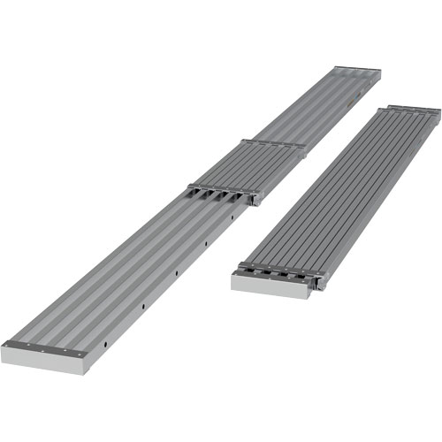 Telescoping Work Plank, 156" W x 12" D, 250 lbs. Capacity, Knocked Down GTA Hardware Inc