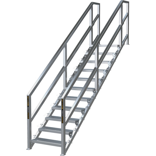 Syst&egrave;me d'escalier modulaire pour la construction de 11-16 marches SmartStairs, 120" ha GTA Hardware Inc