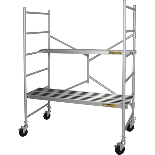 Portable Alu Series Scaffold, Aluminum Frame, 29" D x 72" H GTA Hardware Inc