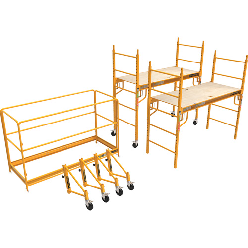 Trousse compl&egrave;te de tour d'&eacute;chafaudage pour cloison s&egrave;che de 12', 58-1/2" p x 183" h GTA Hardware Inc