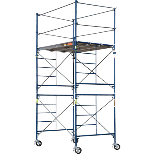Tour d'&eacute;chafaudage compl&egrave;te avec roulettes, 69-1/2" p x 178" h GTA Hardware Inc