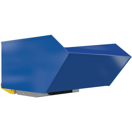 Conteneur autobasculeur moyennement lourd en style H, Acier, 1 vg³, Bleu GTA Hardware Inc