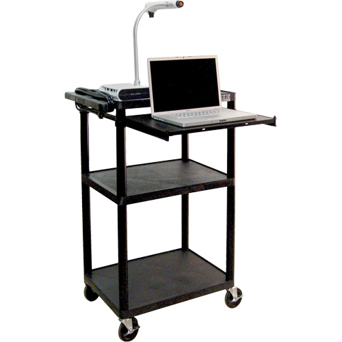 Electric Utility Cart, 3 Tiers, 24" x 42" x 18", 300 lbs. Capacity GTA Hardware Inc