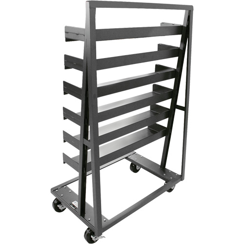 Chariot &agrave; cadre en A robuste &agrave; un c&ocirc;t&eacute; avec 6 plateaux, 38" x 25" x 63", Capacit&eacute; 2500 lb GTA Hardware Inc
