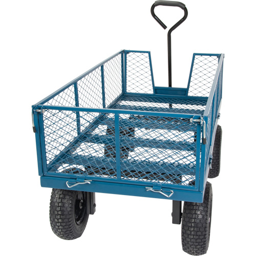 Wagon avec c&ocirc;t&eacute;s rabattables, 24" la x 48" la x Capacit&eacute; 800 lb GTA Hardware Inc