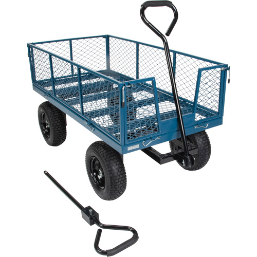 Wagon avec c&ocirc;t&eacute;s rabattables, 24" la x 48" la x Capacit&eacute; 800 lb GTA Hardware Inc