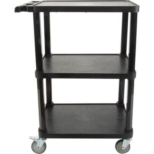 Chariot utilitaire avec tablette plate, 3 tiers, 18-1/8" x 37-3/8" x 27-3/4", Capacit&eacute; 330 lb GTA Hardware Inc