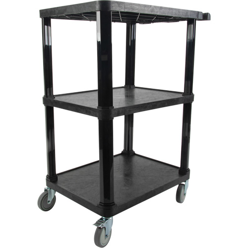 Chariot utilitaire avec tablette plate, 3 tiers, 18-1/8" x 37-3/8" x 27-3/4", Capacit&eacute; 330 lb GTA Hardware Inc